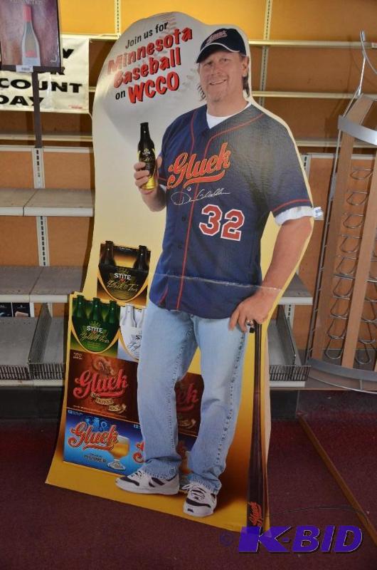 lot 145 image: Life Size Dan Gladden #32 Advertising for Glu...