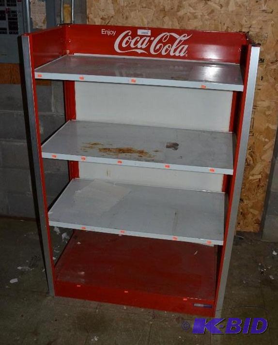 lot 165 image: Enjoy Coca Cola Shelves Classic Red and White...