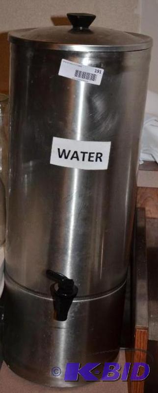lot 191 image: Stainless steel water dispenser 25 14 inches...