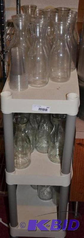 lot 197 image: White plastic shelving with all contents 40 i...