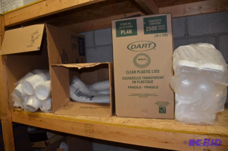 lot 232 image: 3 boxes 1 dart j cup 8 oz., solo portion cu...