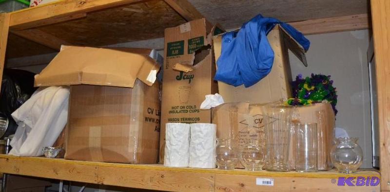 lot 235 image: Contents of 1 Shelf Vases and rose bud bowls...