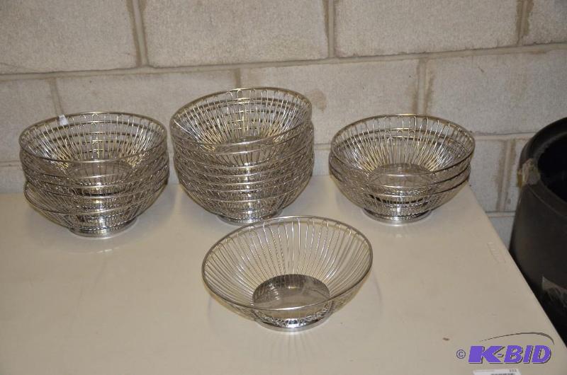 lot 242 image: Lot of Wire Bread Baskets...