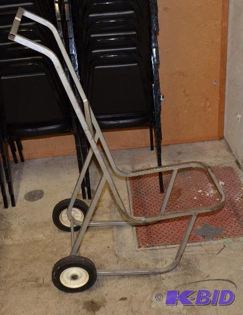 lot 259 image: Rolling chair cart 147&quotx25&quotx15"...