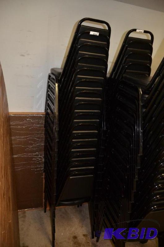 lot 260 image: 15 black chairs 35&quotx15&quotx14 12"...