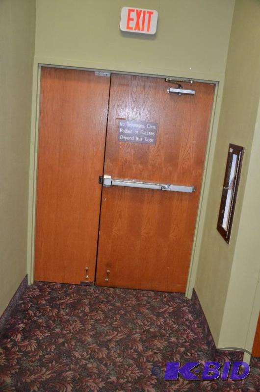lot 284 image: Double Wood doors 20 minute rated fire door a...