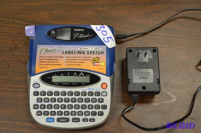 lot 305 image: P-Touch Electronic Labeling System by Brother...