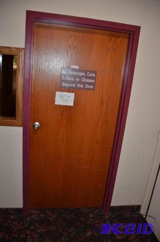 lot 308 image: Wood door with frame&nbsp36" 20 minute ...