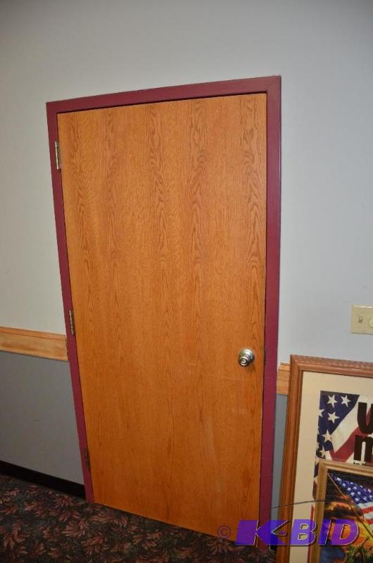 lot 309 image: Wood door 36" 20 minute rated fire door ...