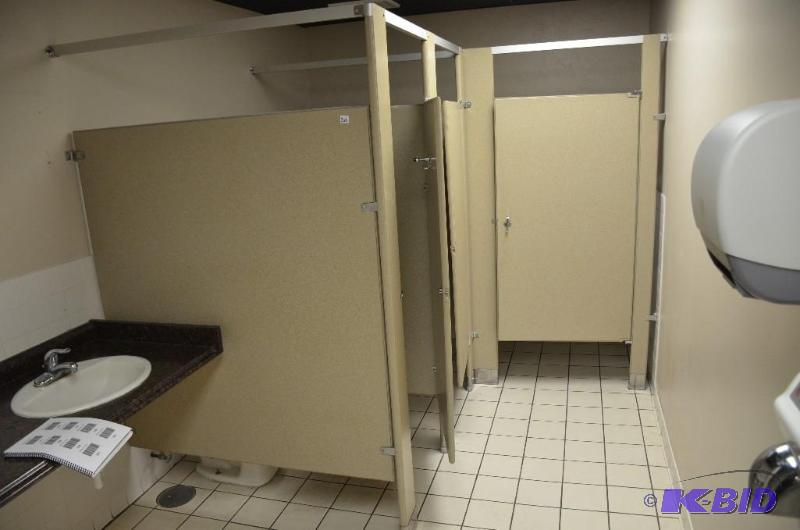 lot 328 image: Bath room stall dividers and accessories part...