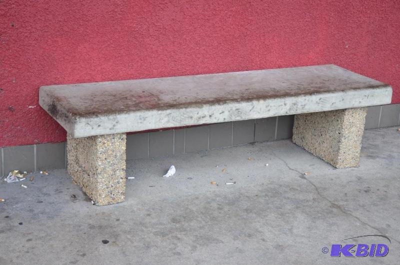 lot 352 image: Cement bench 72x22x19 heavy bring your own he...