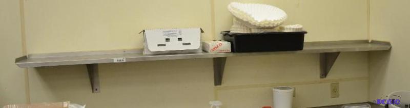 lot 40 image: Stainless steel shelf 96x12 No contents inclu...