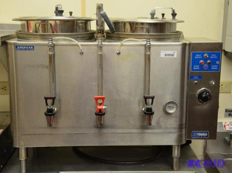 lot 66 image: American metal ware Brew machine for coffee a...