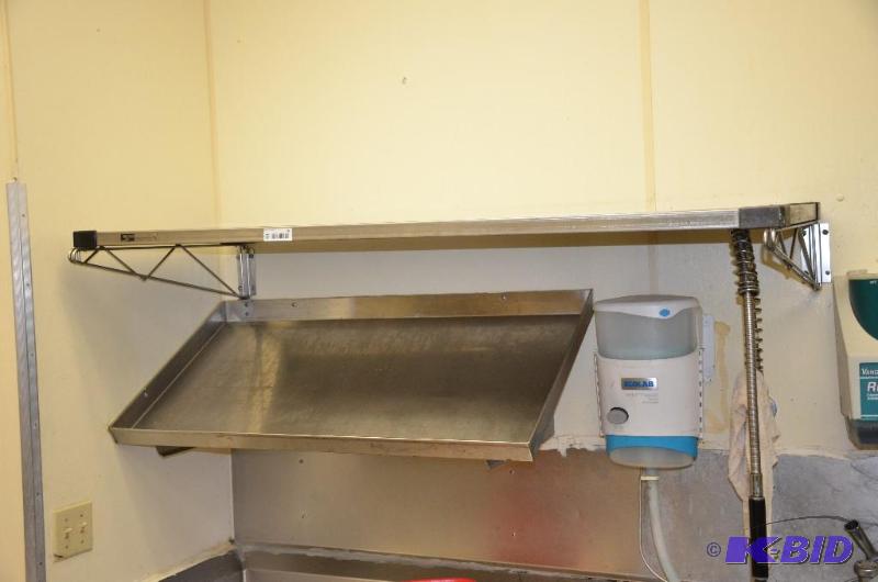 lot 78 image: 2 Metro Wall mounted shelves. &nbspOne slant...