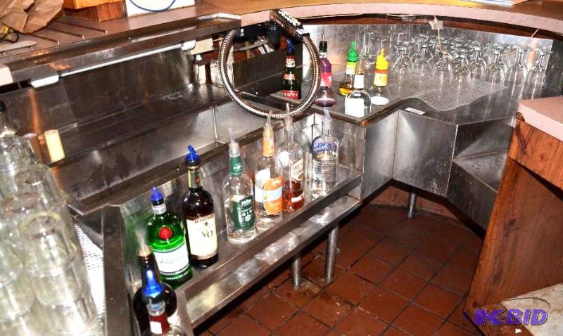 lot 8 image: Corner Stainless Steel bar prep area. Measure...