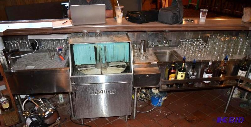 lot 9 image: Glass Wash station with IN SINK ERATOR Me...