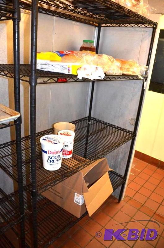 lot 94 image: Eagle BlackWire&nbspShelving - walk-in kitch...