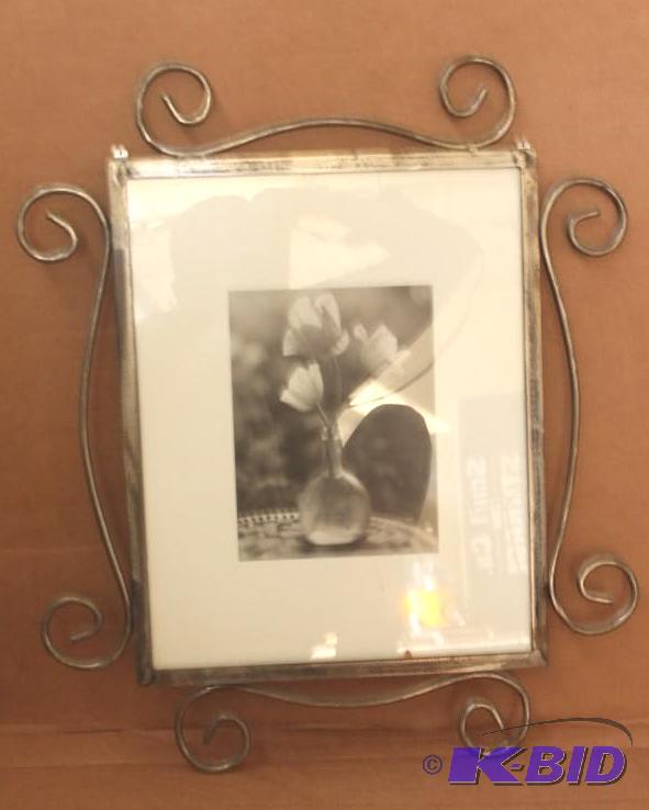 Pewter Decorative Metal Picture Frame with Still Life