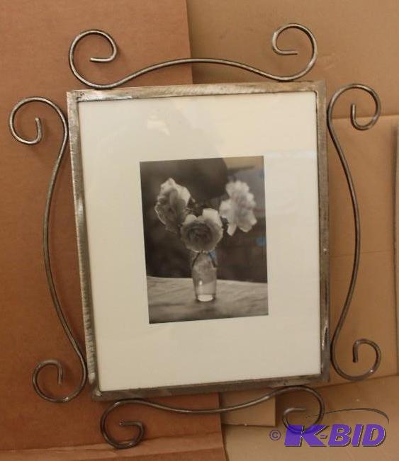 Pewter Decorative Metal Picture Frame with still life