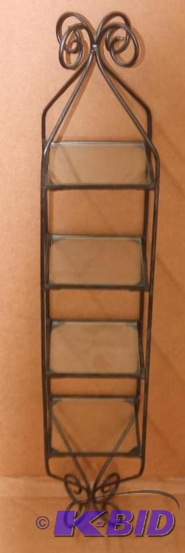 Black Decorative 4 Shelf Unit