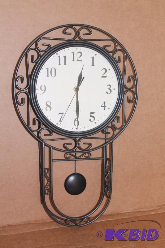 Black Metal Decorative Wall Clock