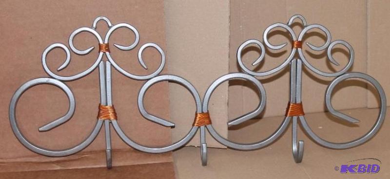 Pewter Decorative Coat Rack