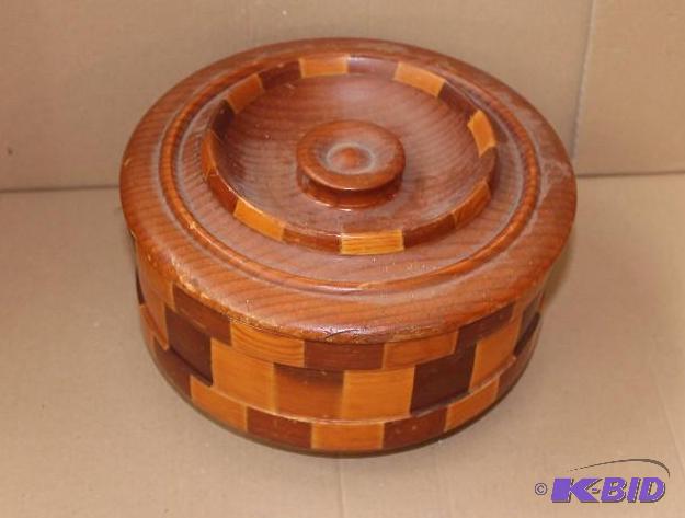 Vintage Redwood Sewing Box