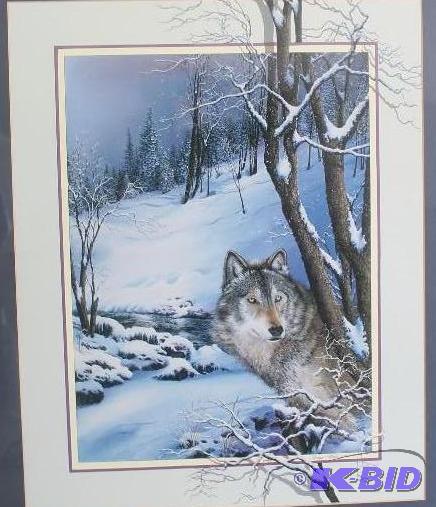Wolf Print by Lawrence McKee