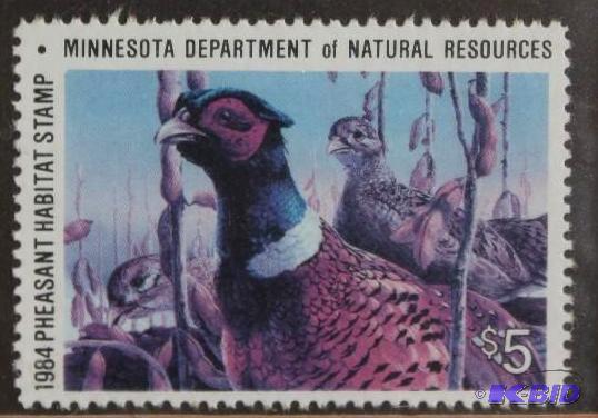 1984 MN DNR Pheasant Stamp Print