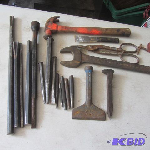 Tin Snips, Chisels, RR Spike