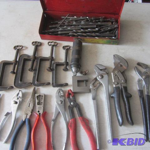 Drill Bits, C Clamps, Channel Lock