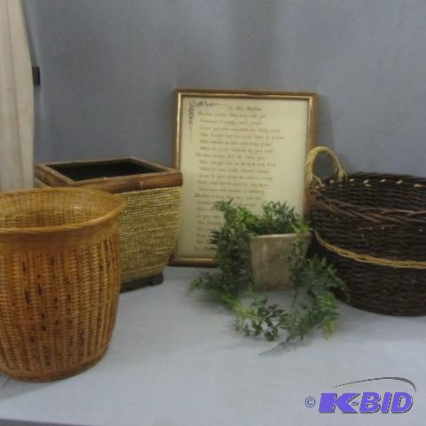 Wicker, Twine Baskets