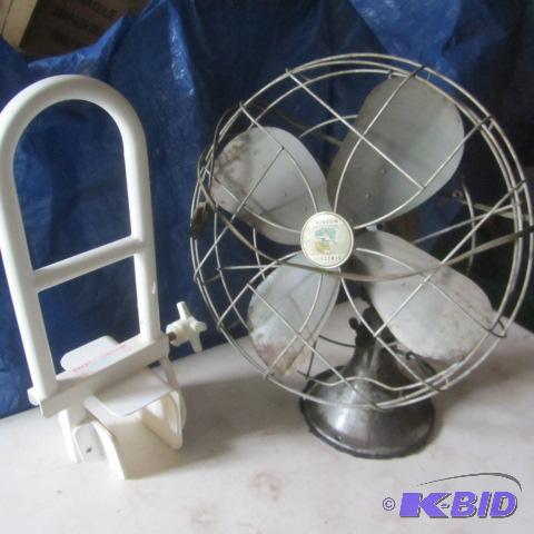 Vintage Electric Fan, Bathtub Handle