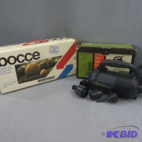 Air Pump, Bocce Ball