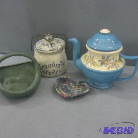 Teapot, Canister, Bowls