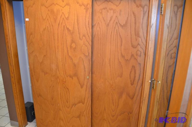 Sliding closet door. 2 piece and frame. Frame...
