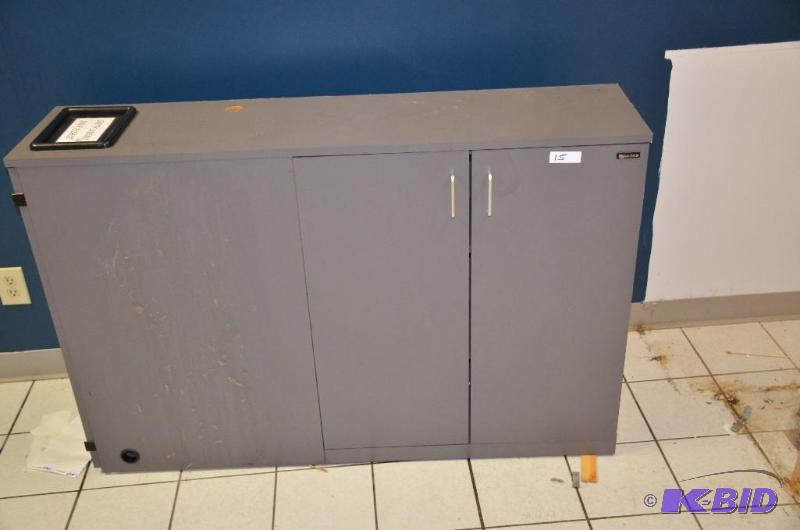 Grey Belvedere cabinet and towel drop section...