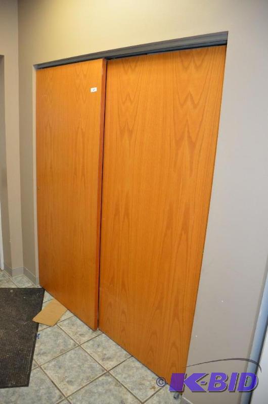 2 piece closet sliding doors. 36&quotx80 12...