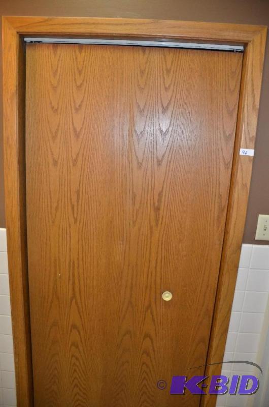 1 piece folding, sliding closet door and fram...