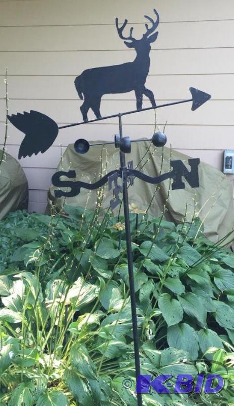 lot 10 image: Metal Deer Weather Vane