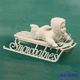 lot 111 image: Department 56 Snowbabies Slip Sliding Away