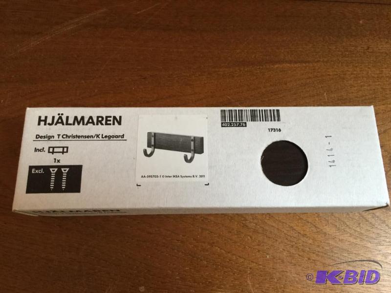 lot 118 image: New Ikea Mounted Hooks