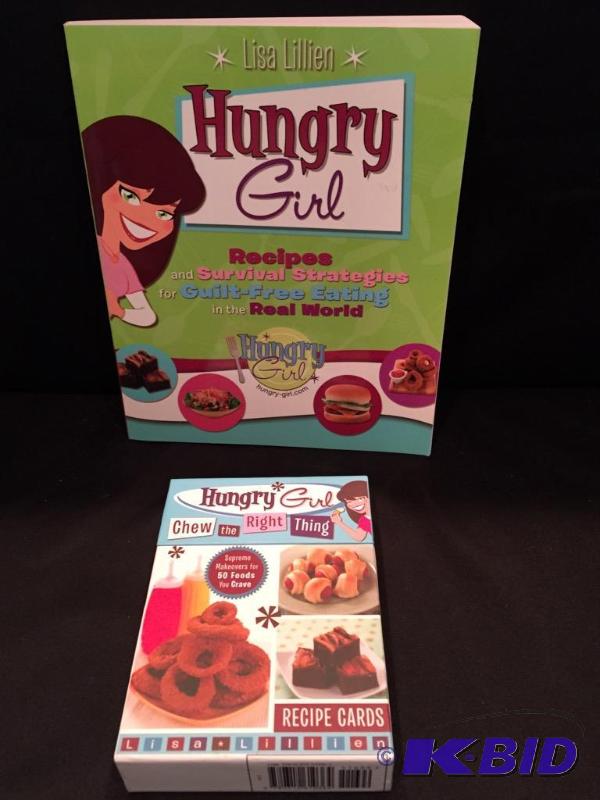 lot 136 image: Lisa Lillian The hungry Girl Cookbook and Recipe Cards