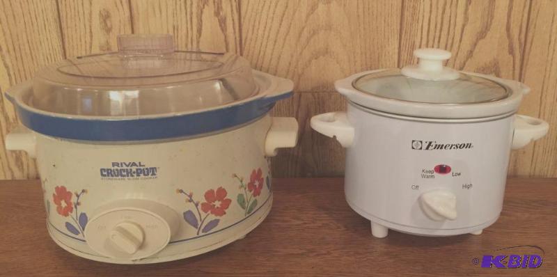 Sold at Auction: RIVAL CROCK-POT STONEWARE SLOWE COOKER