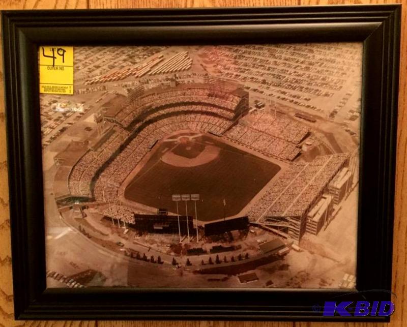 lot 49 image: Vintage Met Stadium Framed Photo