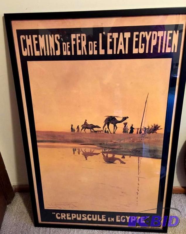 lot 72 image: Egyptian Framed Print.