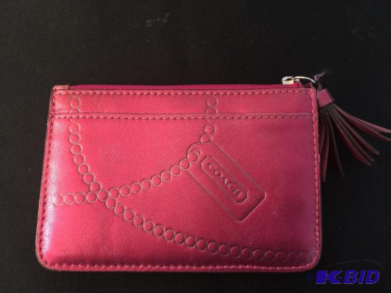 lot 86 image: Authentic Pink Coach Wallet