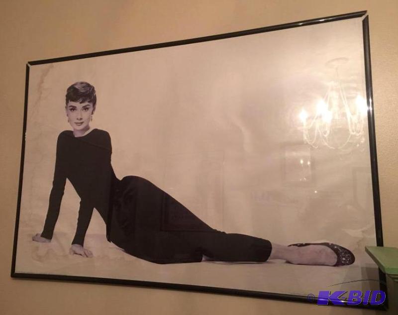 lot 98 image: Audrey Hepburn Framed Poster
