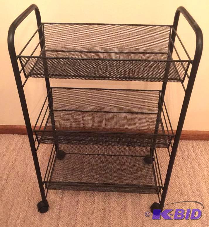 lot 99 image: Ikea Mesh Rolling Cart