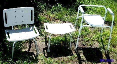 lot 37 image: Handicap Shower Items - One shower seat - One...